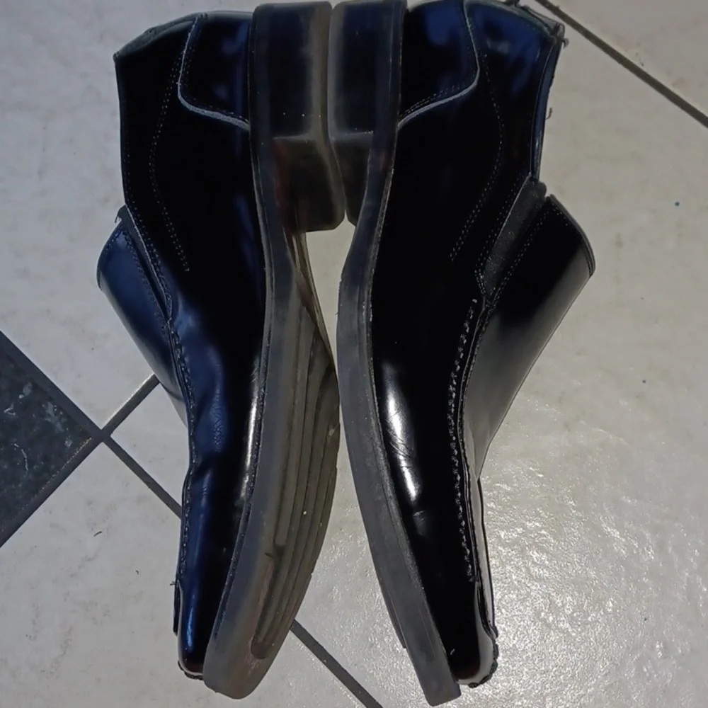 Bacco Bucci Black Leather Loafer Dress Shoes